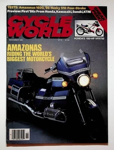 1985 November Cycle World Motorcycle Magazine Husqvarna 510 Amazonas Motocross - Picture 1 of 9