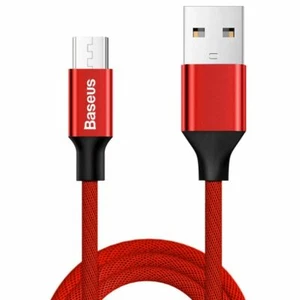 Baseus Yiven Micro Male to USB-A Fast Charge Data Braided Cable in Red 1.5m - Picture 1 of 7