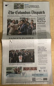 2025 The Columbus Dispatch The Ohio State Buckeyes Championship Team With Trump - Picture 1 of 14