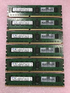 Samsung 12GB Kit 6x2GB 2Rx8 PC3-10600R-09-10-B0-P0 Server Ram M393B5673EH1 - Picture 1 of 6
