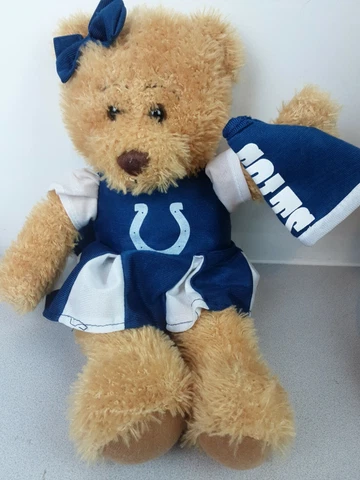 NFL Indianapolis Colts 14" Plush Stuffed Bear by Good Stuff Cover