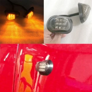 2x Car LH RH Fender Yellow Led Light Black Cover For Toyota FJ Cruiser 2007-2014 - Picture 1 of 3
