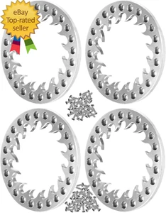 RC Metal 1.9 Beadlock Wheels Replacement Ring for 1/10 Crawler RC Car TRX4 Axia1 - Picture 1 of 7