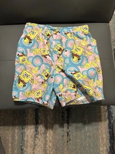 Spongebob Squarepants Swim Trunks Kids Size Extra Large  - Picture 1 of 3