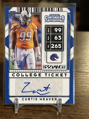 2020 Panini Contenders College Ticket Auto #170 Curtis Weaver RC AU - Image 1 of 2