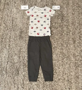 Carters Pijama 24 Meses Ropa de Dormir Fútbol Unisex Conjunto de Ropa Nuevo - Imagen 1 de 8