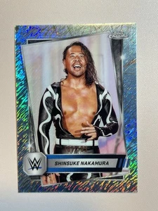 2025 WWE Topps Chrome - Shinsuke Nakamura - rifrattore Aqua Shimmer /199 - Foto 1 di 2