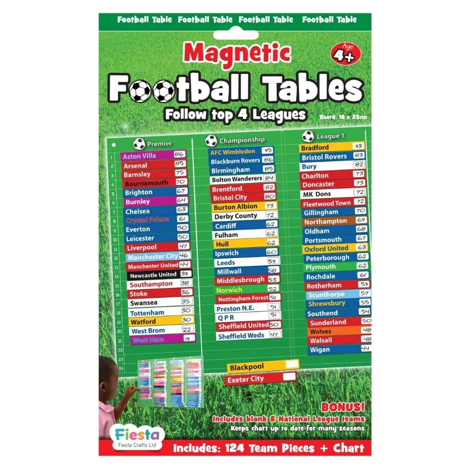 Fiesta Crafts magnetische Fußballtische Tabelle - Spaß für alle Fußballfans - Bild 1 von 1