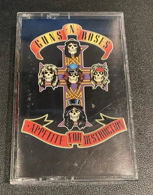 Guns N' Roses - Appetite For Destruction Cassette Tape 1987 Geffen Records - Image 1 of 4