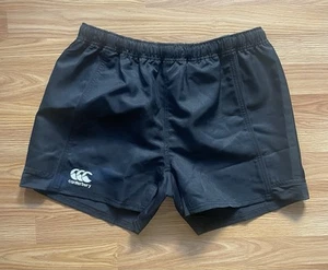Canterbury Shorts XL schwarz Stretch Rugby 4,5" klassisches Logo Nylonmischung - Bild 1 von 5
