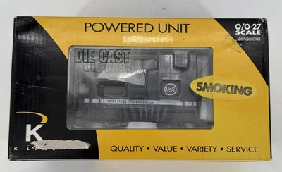 New K-line Diecast O Gauge K2630-14 U.S Steel Co USS Plymouth Switcher Smoking  - Image 1 of 4