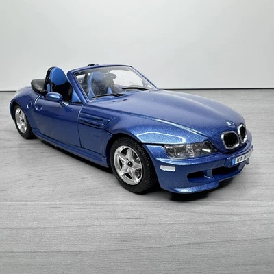 1996 BMW M родстер синий масштаб 1:24 литая модель - Bburago - сделано в Италии - Изображение 1 из 4