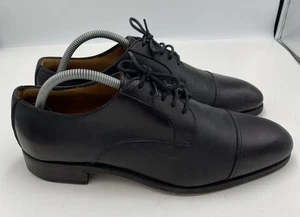 Meermin Mallorca Mens Goodyear Welted Oxford Shoes Black 7.5 US 8.5 - READ - Picture 1 of 10