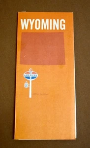 WYOMING--American Oil Highway Map, 1968, Rand McNally - Picture 1 of 3