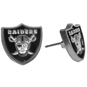 Las Vegas Raiders Team Logo Stud Earrings Officially Licensed - Picture 1 of 1