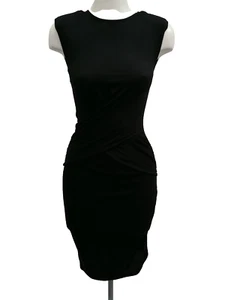 Ted Baker Black Knit Bodycon Dress Size 2 - Picture 1 of 7