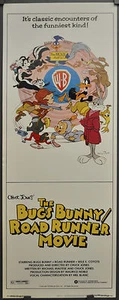 PÓSTER DE PELÍCULA ORIGINAL DE BUGS BUNNY ROAD RUNNER DE 1979 14X36 MEL BLANCO - Imagen 1 de 1