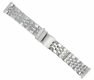 24MM WATCH BAND BRACELET FOR BREITLING SUPER AVENGER A13370 ROUND END POLISH - Picture 1 of 7