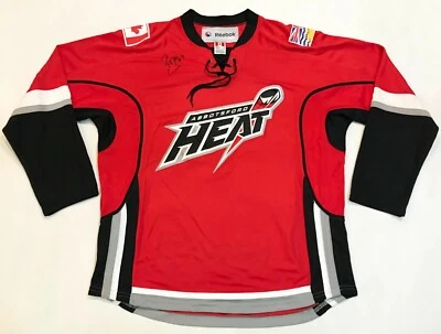 Reebok Abbotsford Heat AHL Hockey Jersey Adult L Red Canada Sewn blank - Image 1 of 4