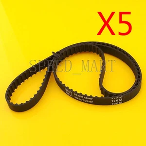 5 piezas Cinturón de distribución 270XL037 135 dientes negro engranado Cinturón engranado de goma 10 mm de ancho - Imagen 1 de 1