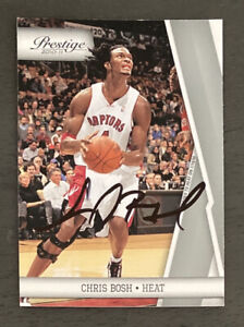 Chris Bosh signed autographed basketball card Raptors Heat