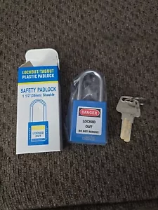Lockout tagout Locks, 1 1/2" Blue - OSHA Compliant - Picture 1 of 1