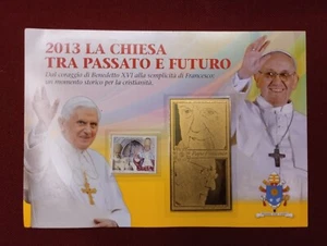 Francobolli Italia 2013 Bolaffi Chiesa Passato Futuro Papa Benedetto Francesco - Photo 1 sur 1