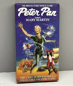 Peter Pan VHS Video Tape 1989 Mary Martin Broadway Musical Slipcover Nearly New! - Picture 1 of 10