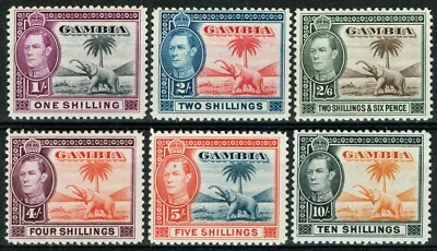 [sto788] GAMBIA 1938 SG#156/61 Scott#138/43 MNH cv: £165 Foto 1 de 2