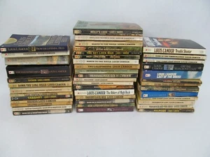 Vintage Louis L’Amour Paperback Western Book Lot of 44 - Foto 1 di 6