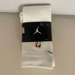 NBA Jordan Authentic Socks Quip Grip Size 12-15 Men High Knee PSK652-100 S50 - Picture 1 of 5