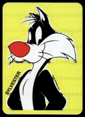 Sylvester Cat 1995 Looney Tunes Prism Vending Sticker Card (NM) - Image 1 of 2