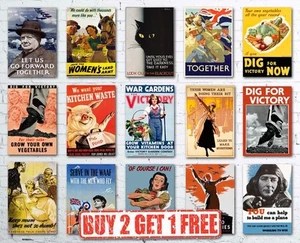 A3 Vintage High Quality Allied WW2 World War II Propaganda Retro Posters Art - Picture 1 of 47