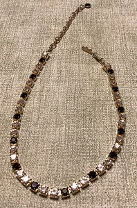 Vintage Trifari 16” Rhinestone Choker Necklace - Picture 1 of 3