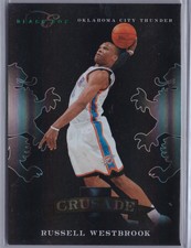 Russell Westbrook 2010-11 Panini Elite Black Box Crusade Green Holofoil  SN:/ 25