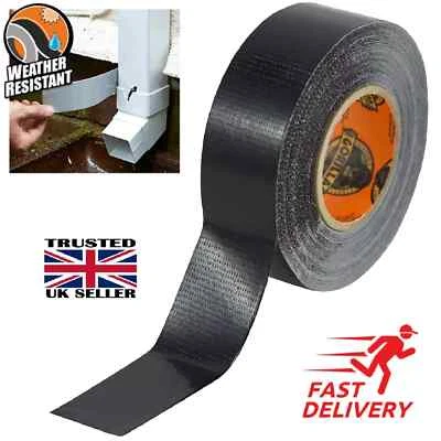 Gorilla Tape Black Extra Strong Tough Grip Water Resistant UV Heavy Duty 9m UK