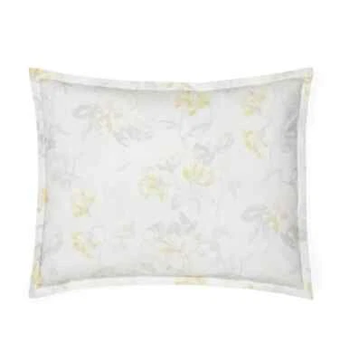 Travesseiro Sferra Spello padrão farsa floral 100% algodão estampa percal Itália NOVO - Imagem 1 de 3