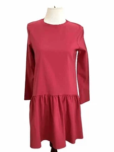 Zara Kleid Rot Größe S Langarm Ausgestellt - Bild 1 von 13