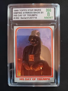 1980 Empire Strikes Back Series 1 His Day Of Triumph # 092 DGG GRADED 8 - Picture 1 of 2