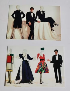YVES SAINT LAURENT MET museum postcard set 1980's YSL - Picture 1 of 2