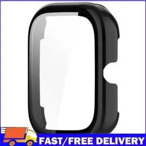 PC Watch Bumper Case with Tempered Glass for Honor Choice Haylou Watch (Black) - Afbeelding 1 van 11