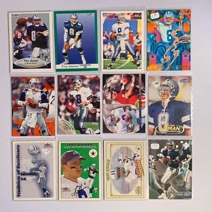 Troy Aikman lotto di 12 carte EX/NM Dallas Cowboys - Foto 1 di 2