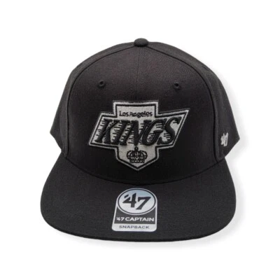 '47 Los Angeles Kings Captain No Shot Vintage Black Adjustable Snapback Hat Cap - Image 1 of 4