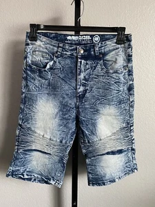 Boys 18 jean shorts Mecca acid wash  - Picture 1 of 6