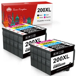 Cartucho de tinta 200XL T200XL compatible para Epson Expression Home WF-2530 WF-2540 - Imagen 1 de 10