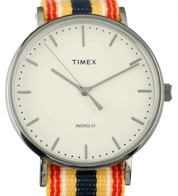 OROLOGIO UOMO TIMEX FAIRFIELD,ILLUMINAZIONE VERDE,CASSA 41 mm,CINTURINO TESSUTO - Immagine 1 di 2