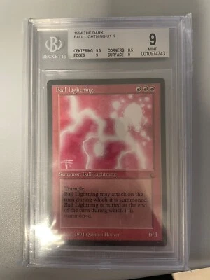 Magic The Gather MTG Dark Ball Lightning BGS 9 Mint - Image 1 of 2