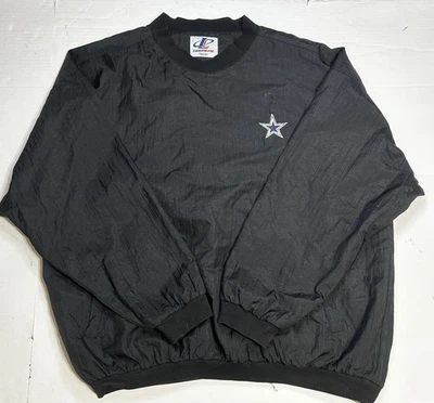 Pullover cortavientos vintage con logotipo atlético de los Dallas Cowboys logotipo de estrella para hombre 2XL Foto 1 de 4
