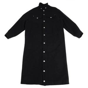 GAULTIER JEAN'S Melton Wool Metal Button Long Coat Size 48(K-158884) - Picture 1 of 12