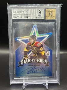 2014-15 ITG Leaf Metal Connor McDavid Star Is Born Pre Rookie Auto /10 BGS 9/10 - Picture 1 of 2